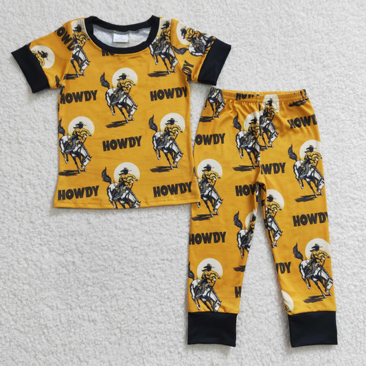 Yellow Cowboy Pajamas