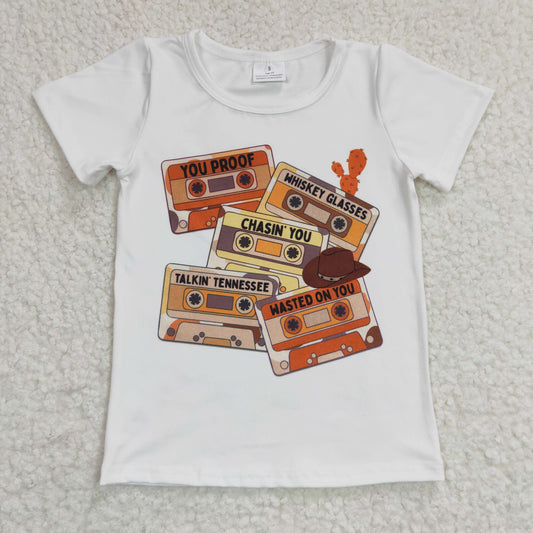 Cassette Tape Print Shirt