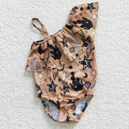Western Cow Cactus Swimsuit