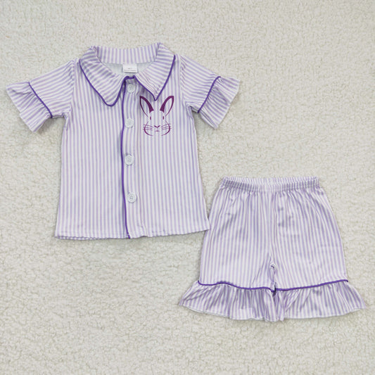 Easter Purple Bunny Short Outfits