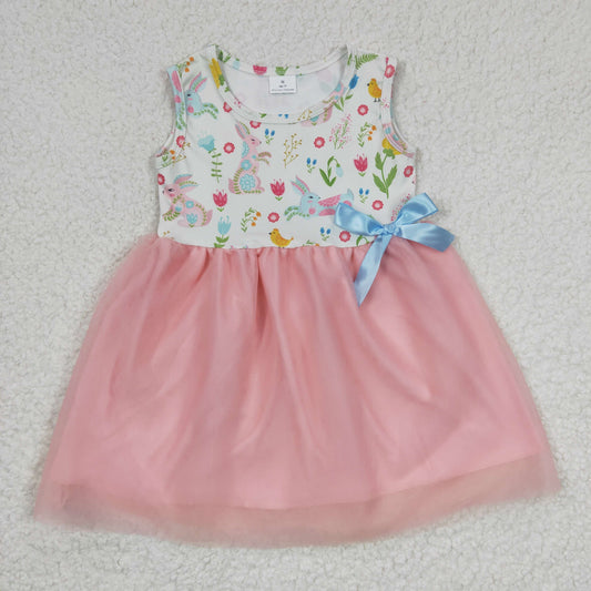 Easter Bunny Girls Pink Tutu Dress