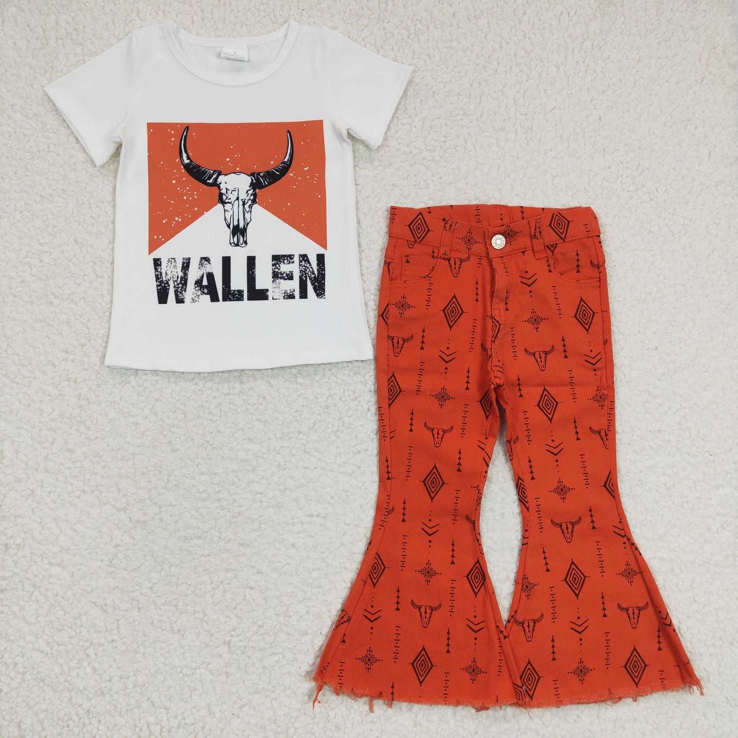 Orange Cow Baby Shirt Jeans