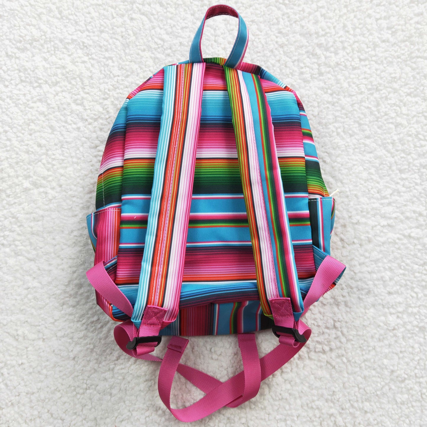 Western Blue Stripe Print BACKPACK