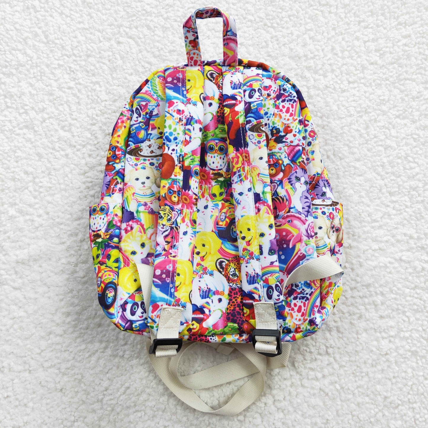 Purple Cartoon Print BACKPACK