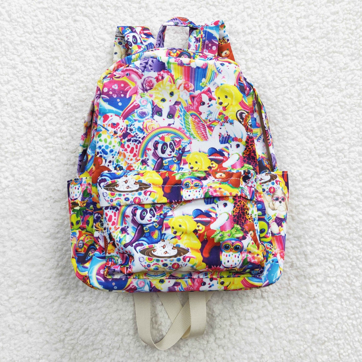 Purple Cartoon Print BACKPACK