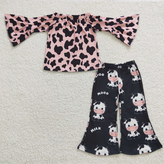 Pink Leopard Cow Girl Outfits