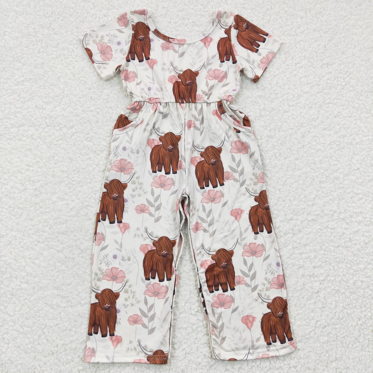 Cow Flowers Jumpsuit