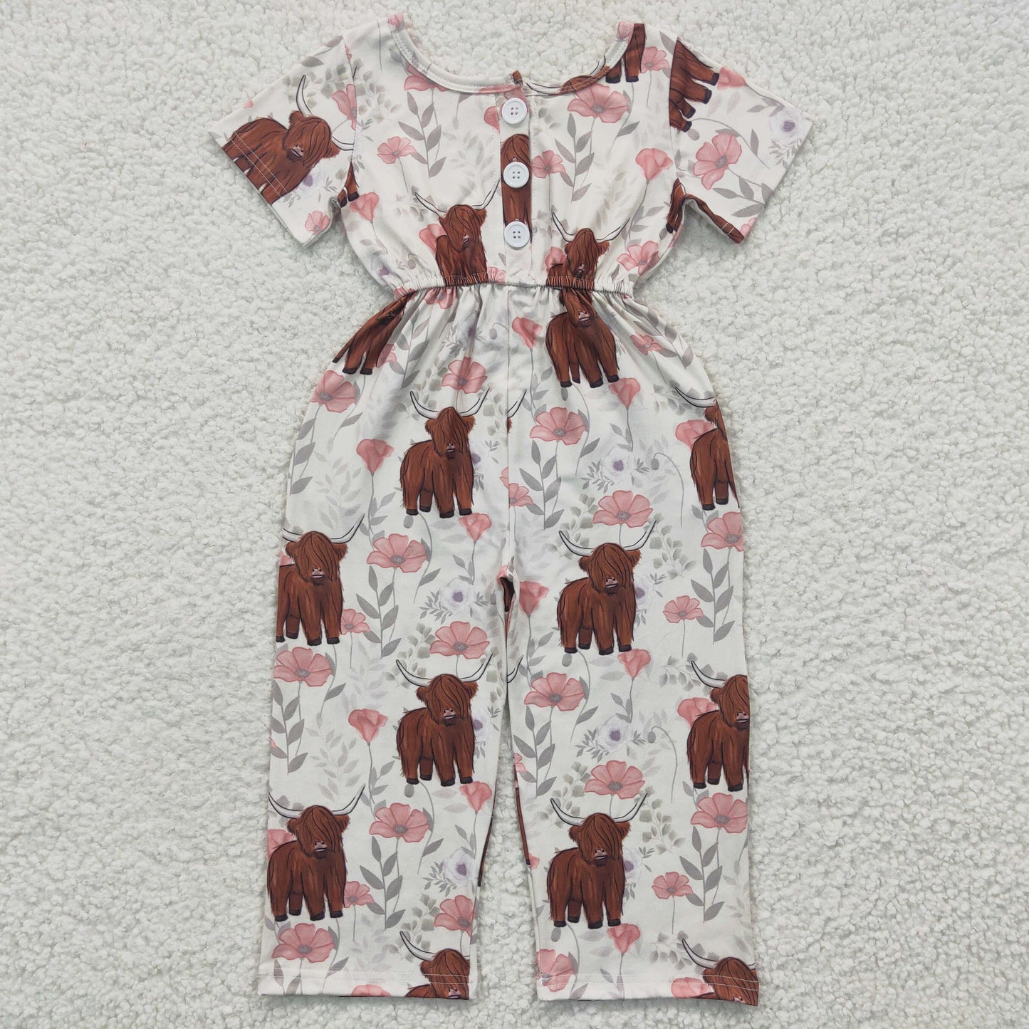 Cow Flowers Jumpsuit