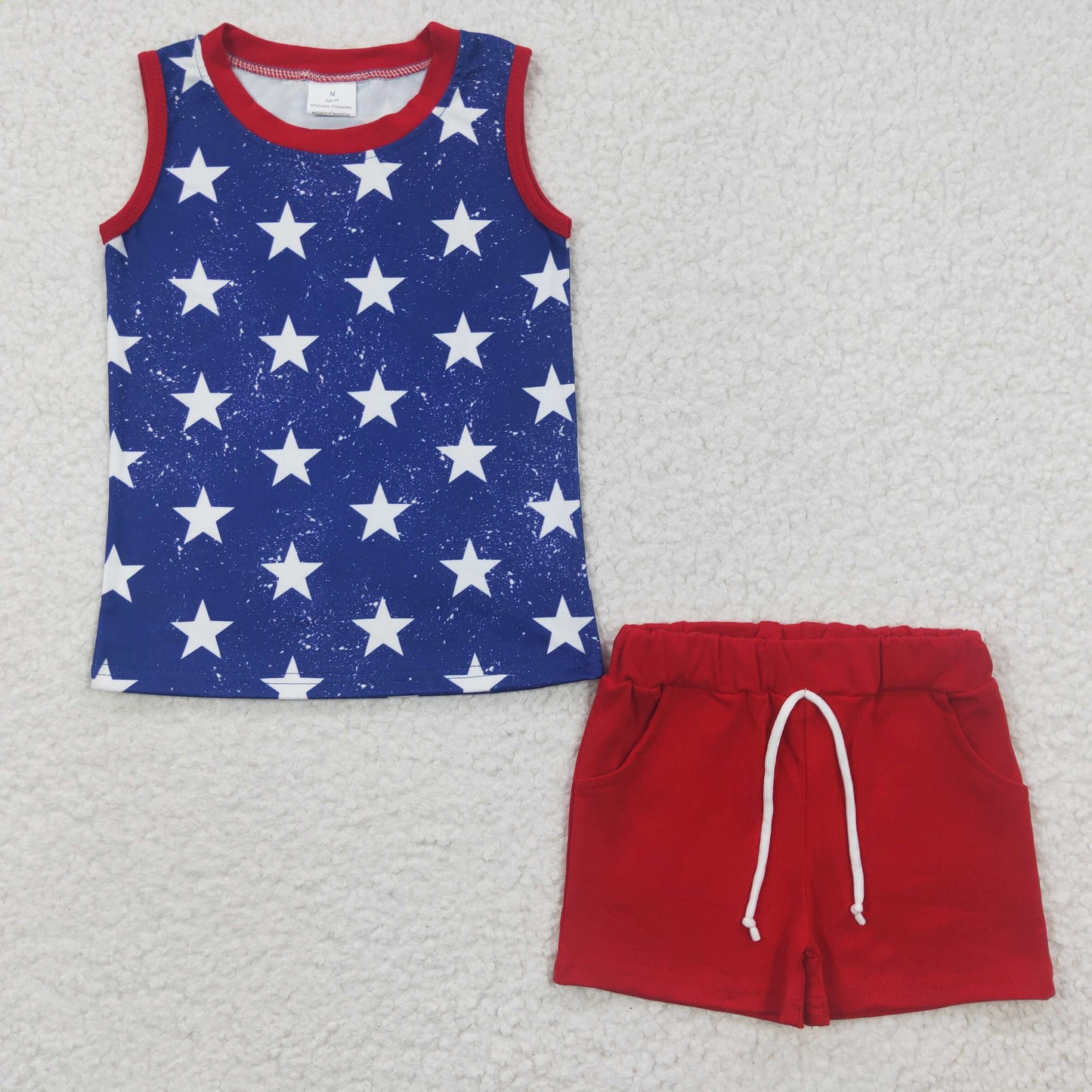 July OF 4th Star Short Summer Boy Set