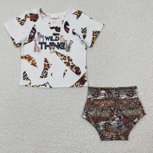 Leopard Pattern bummie outfit