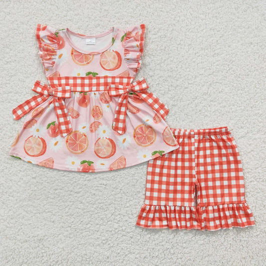 Peach Summer Girls Set