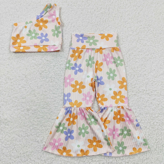 Rubbed material Flowers Girl Outfits