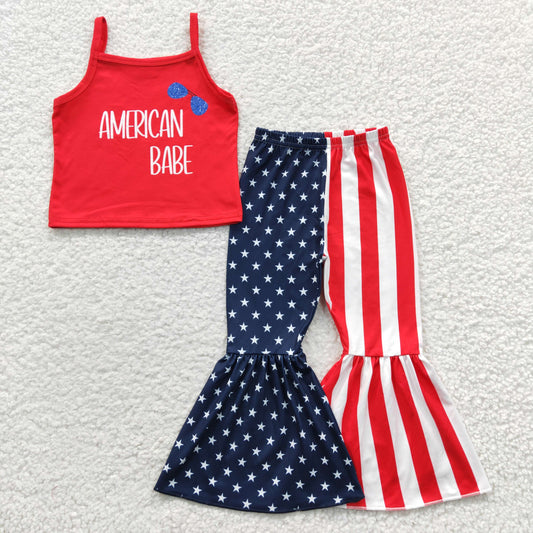 July Of 4th Bell Pants Summer Set