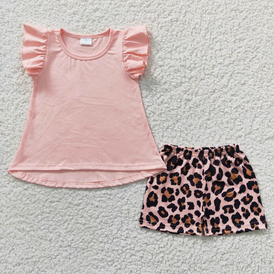 Pink Leopard Summer Girls Set