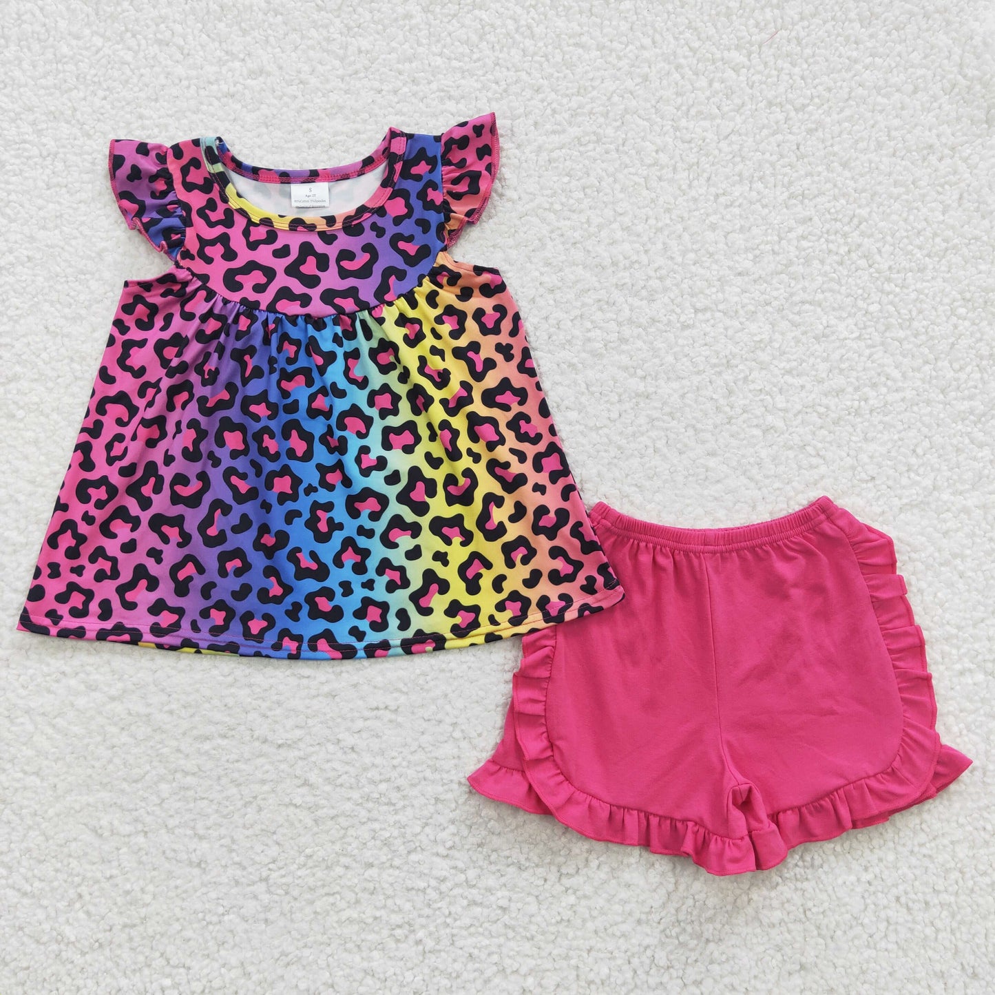 Pink Leopard Summer Girls Set