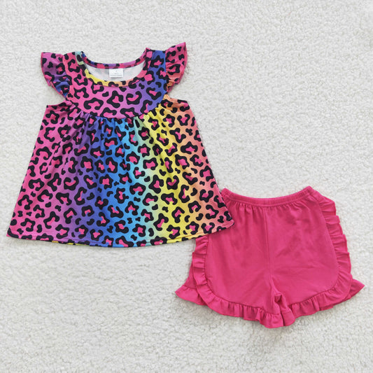 Pink Leopard Summer Girls Set