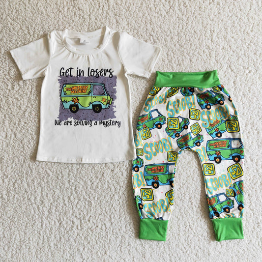Green car boy outfits