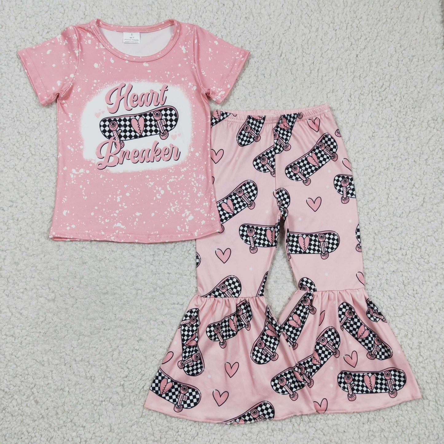 Valentine's Day Pink Girls Set