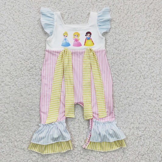 Pink Cartoon Baby Romper