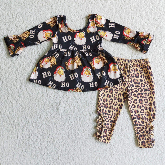 Boutique leopard christmas  set