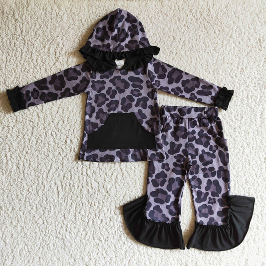 Black Leopard Jogger Outfit