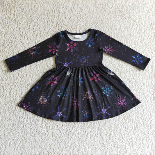 Fireworks Print Girls Dress