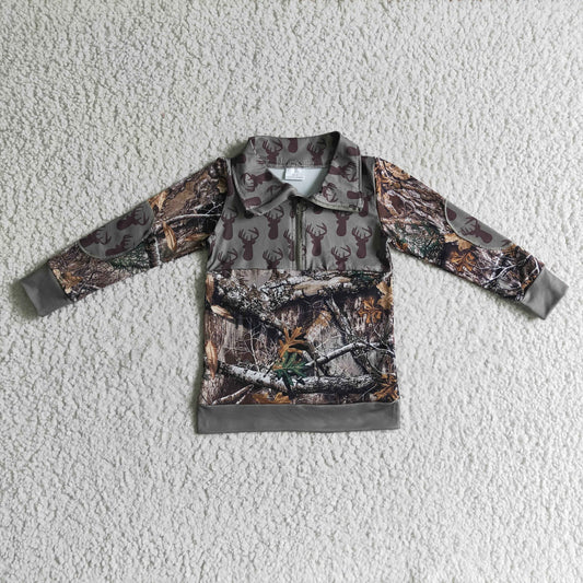 Christmas Camo Boy Shirt